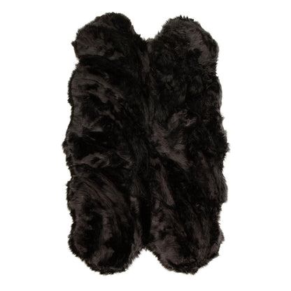 Silver Orchid Parrott Faux Fur Sheepskin Area Rug