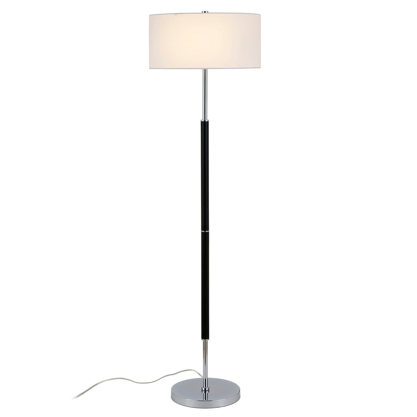 Simone 2-Light Floor Lamp with Fabric Shade