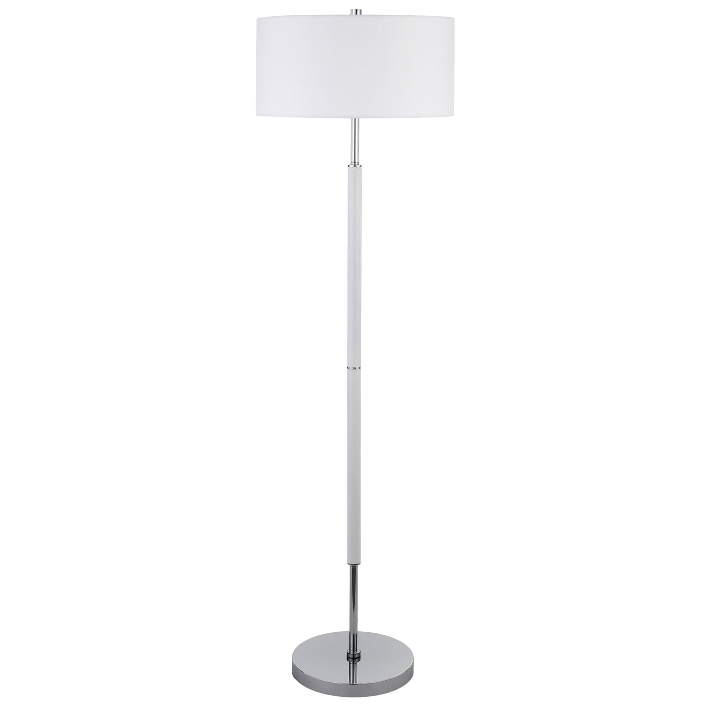 Simone 2-Light Floor Lamp with Fabric Shade