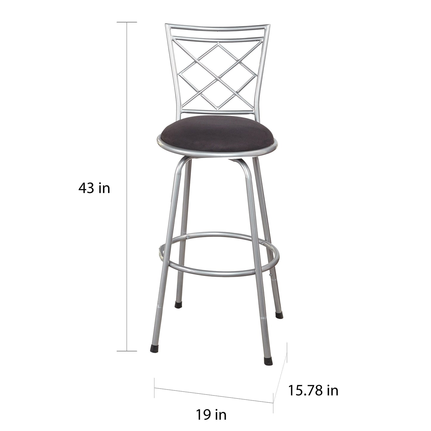 Tabourets pivotants à hauteur réglable Alyssa de Simple Living (lot de 3)