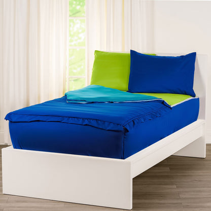 Ensemble de literie à fermeture éclair Siscovers Cobalt Blue Bunkie Deluxe