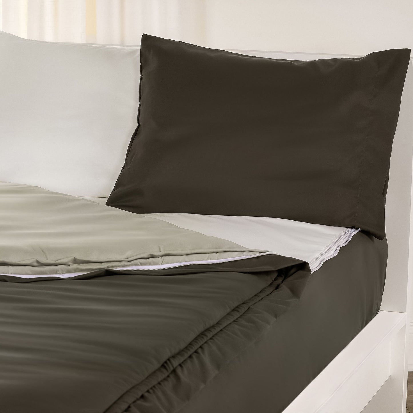 Ensemble de literie à fermeture éclair Siscovers Pewter Bunkie Deluxe