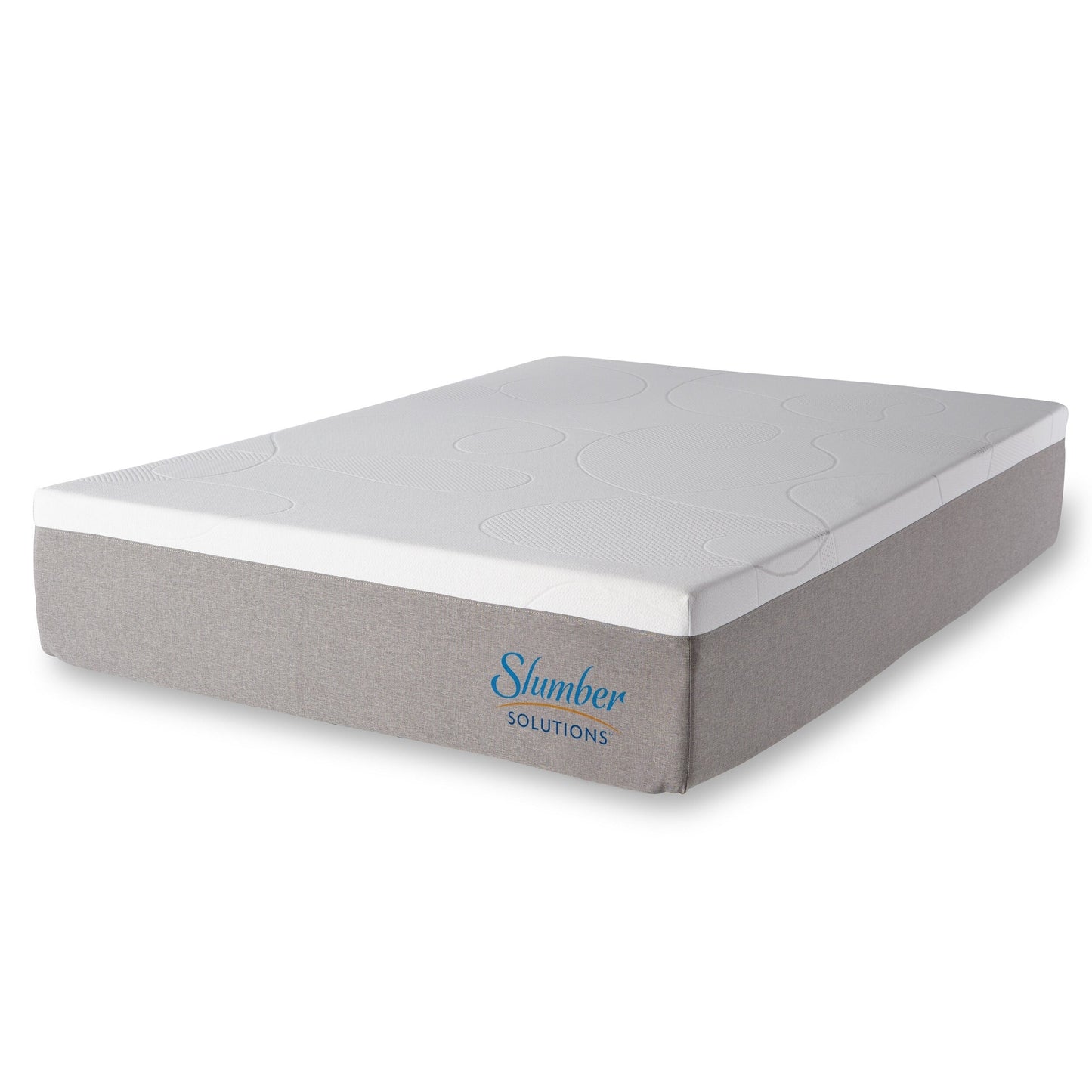 Slumber Solutions Matelas en mousse à mémoire de forme avec gel de 35 cm (14 pouces) - Choisissez votre niveau de confort - Blanc