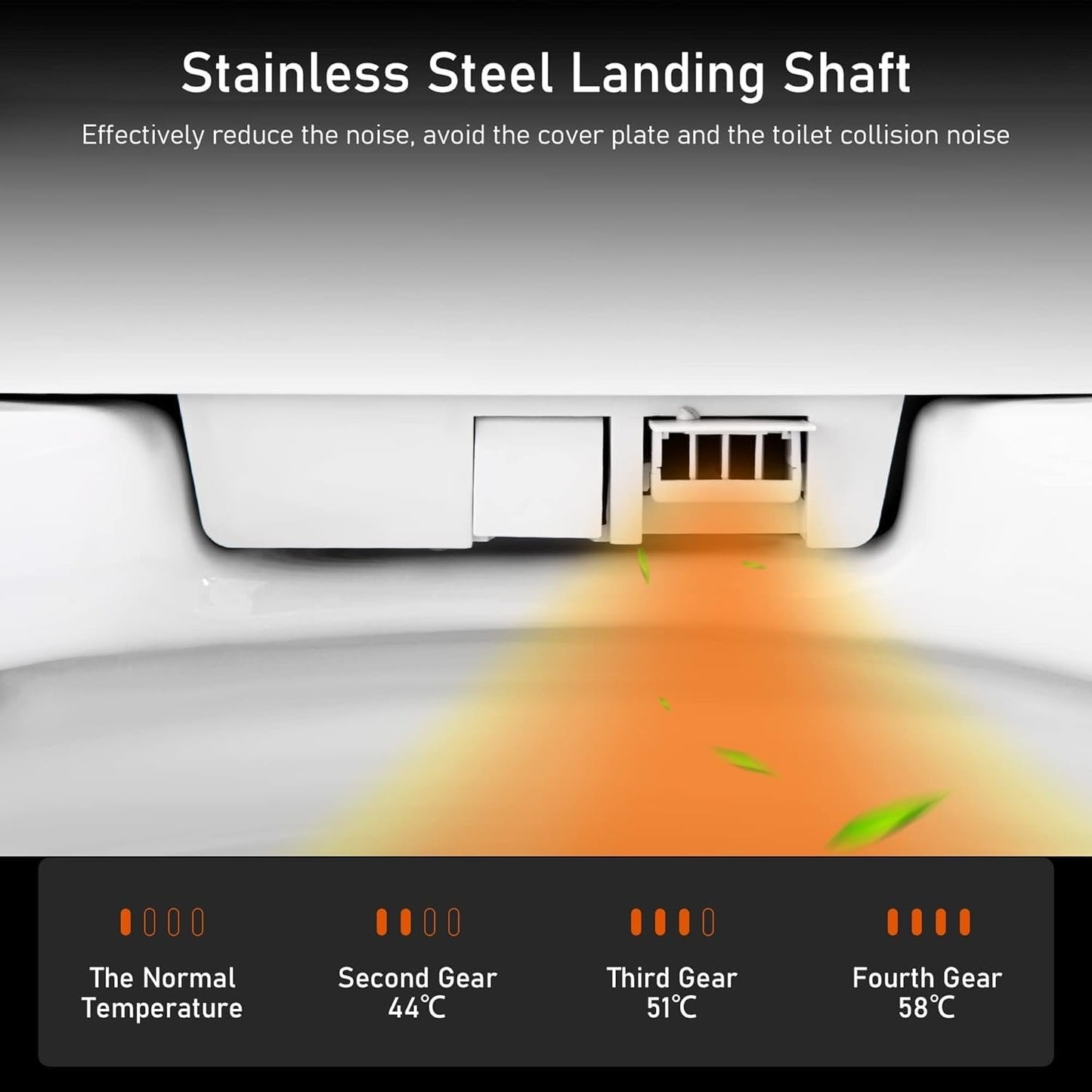 Toilettes intelligentes, toilettes-bidet monobloc pour salles de bain, toilettes modernes allongées avec eau chaude, double chasse d'eau automatique, fonctionnement par capteur de pied.