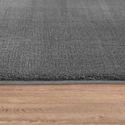 Soft Washable Area Rug with Anti-Slip Backing in solid Colors