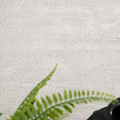 Soft Washable Area Rug with Anti-Slip Backing in solid Colors