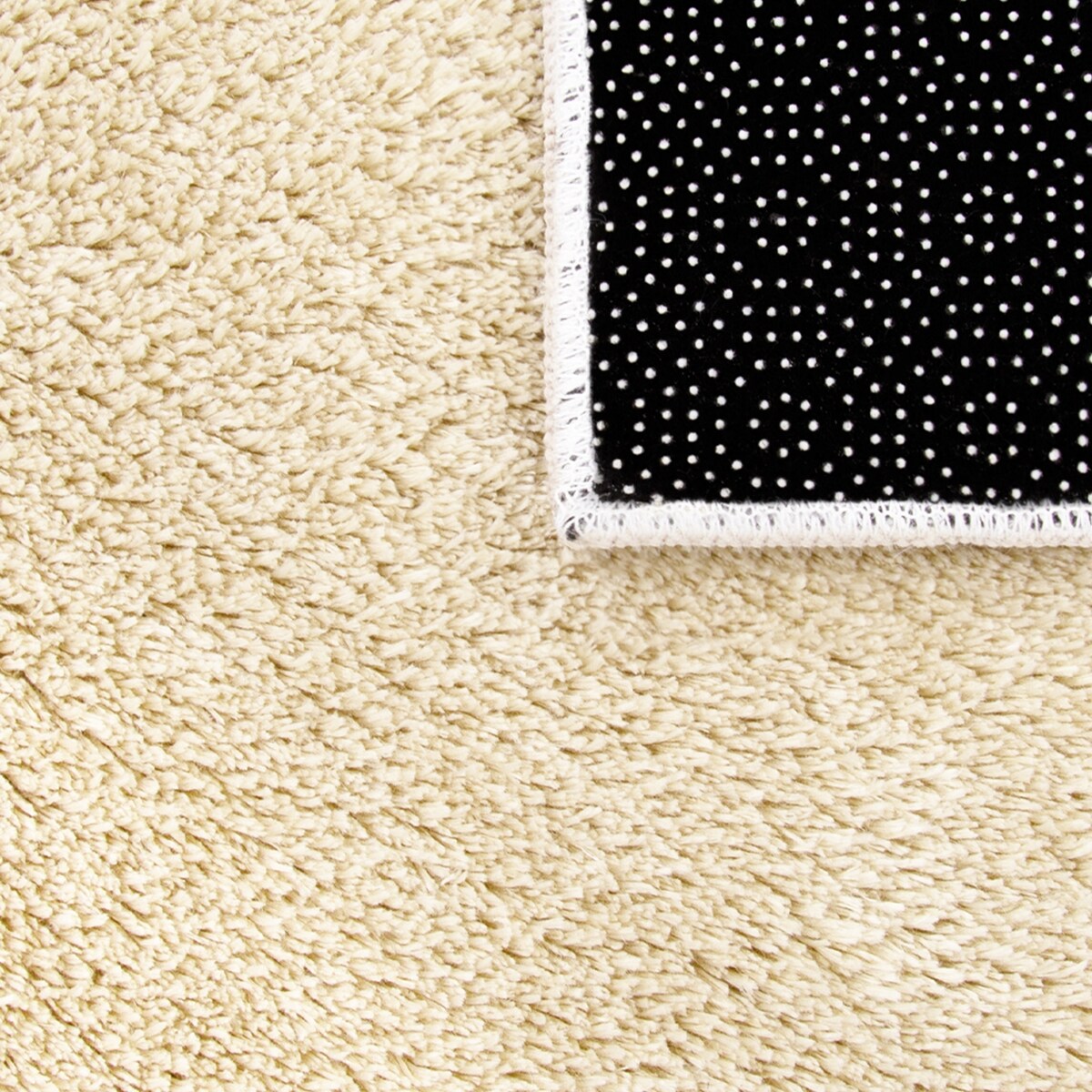 Soft Washable Area Rug with Anti-Slip Backing in solid Colors