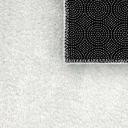 Soft Washable Area Rug with Anti-Slip Backing in solid Colors