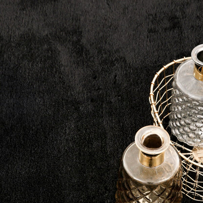 Soft Washable Area Rug with Anti-Slip Backing in solid Colors