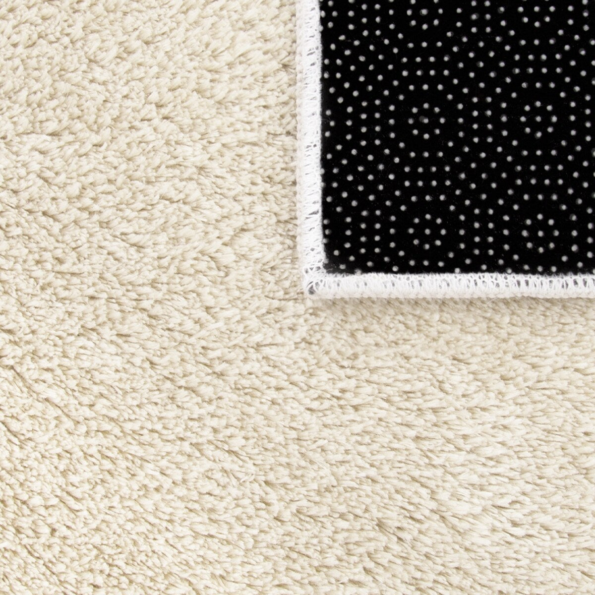 Soft Washable Area Rug with Anti-Slip Backing in solid Colors