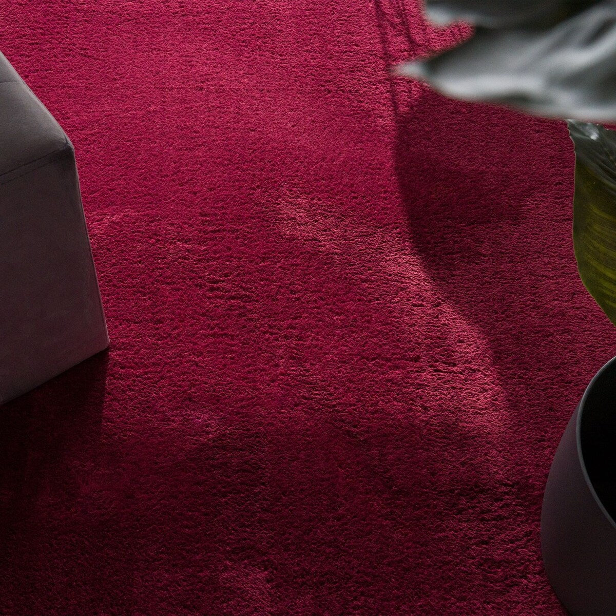 Soft Washable Area Rug with Anti-Slip Backing in solid Colors