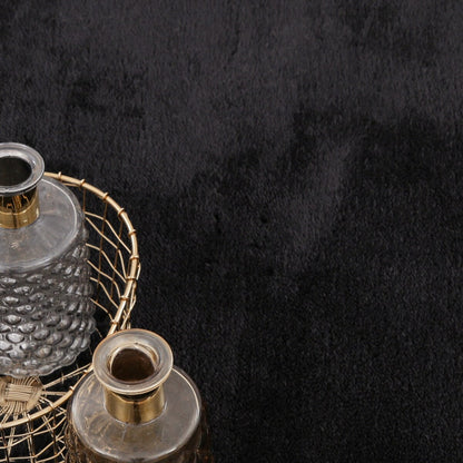 Soft Washable Area Rug with Anti-Slip Backing in solid Colors