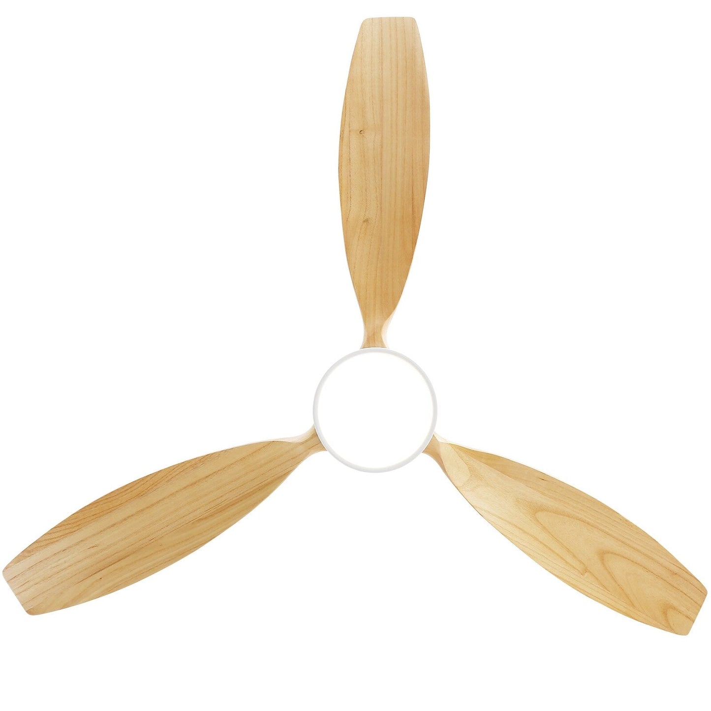 Ventilateur de plafond intérieur en bois Sofucor 52 avec télécommande, éclairage intégré en option.