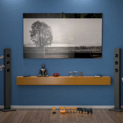 Étagère murale flottante pour manteau de cheminée en pin massif