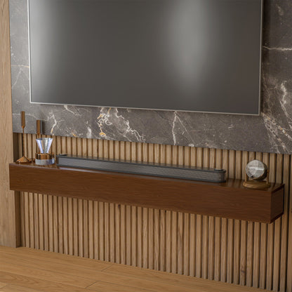 Étagère murale flottante pour manteau de cheminée en pin massif