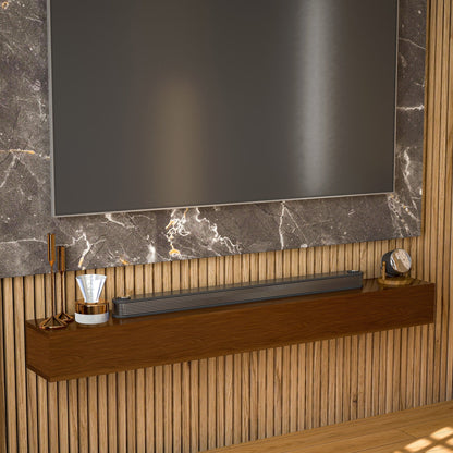 Étagère murale flottante pour manteau de cheminée en pin massif