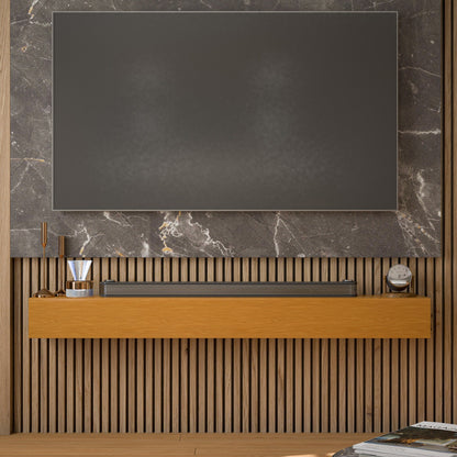 Étagère murale flottante pour manteau de cheminée en pin massif