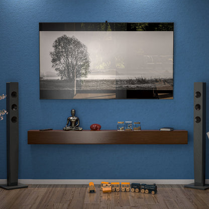 Étagère murale flottante pour manteau de cheminée en pin massif