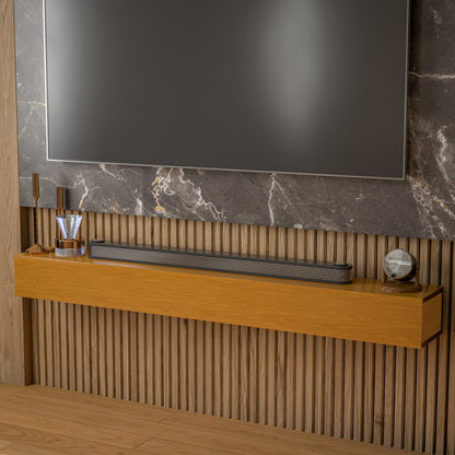 Étagère murale flottante pour manteau de cheminée en pin massif