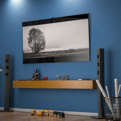 Étagère murale flottante pour manteau de cheminée en pin massif