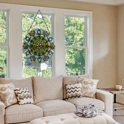 Panneau de fenêtre en verre dépoli victorien de 56 cm de haut de River of Goods