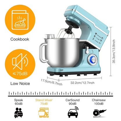 Stand Mixer - 7.5QT Capacity, 10-Speed Settings, 660W Motor