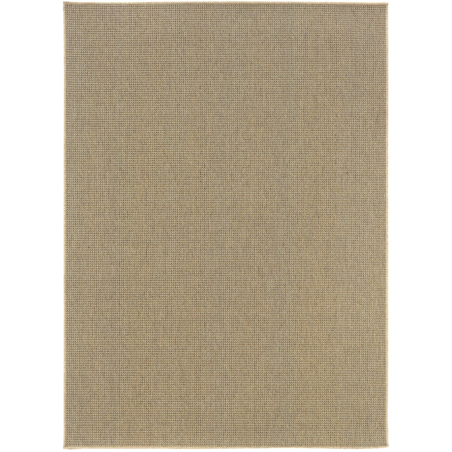 Style Haven Veranda Light Brown Solid Textured Indoor-Outdoor Area Rug