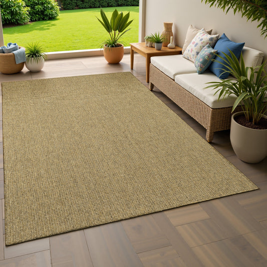Style Haven Veranda Tonal Woven Basket Weave Indoor-Outdoor Rug
