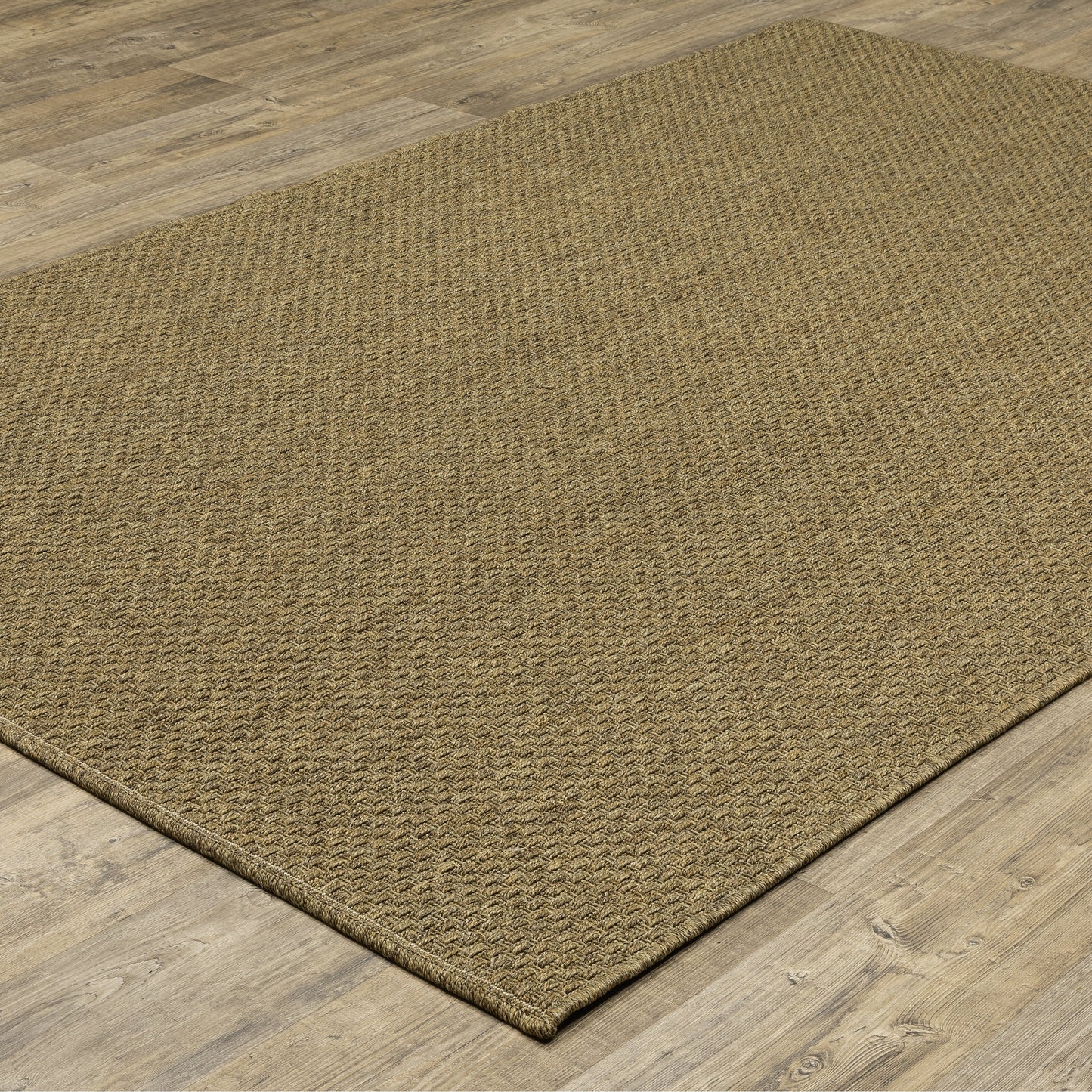 Style Haven Veranda Tonal Woven Basket Weave Indoor-Outdoor Rug
