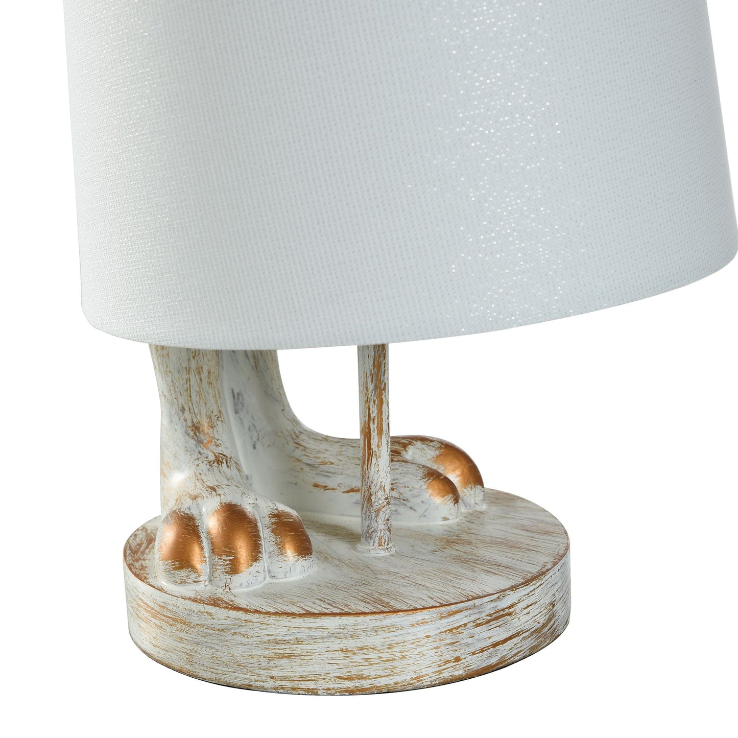 Lampe de bureau StyleCraft Malta, couleur cuivre clair, effet blanchi, forme de lapin