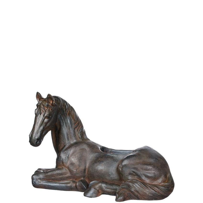 Vase Cheval de Sullivan, 16H, Bronze - 24L x 14l x 16H
