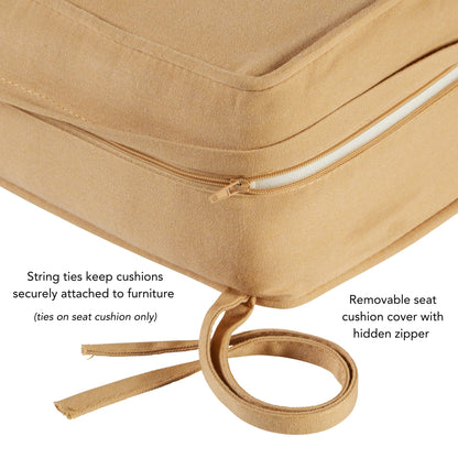 Ensemble de coussins d'extérieur Sunbrella Premium pour assise profonde, 2 pièces