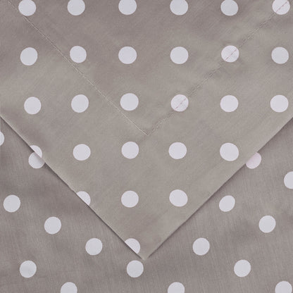 Superior Thread Count 600TC Polka Dot Cotton Blend Duvet Cover Set