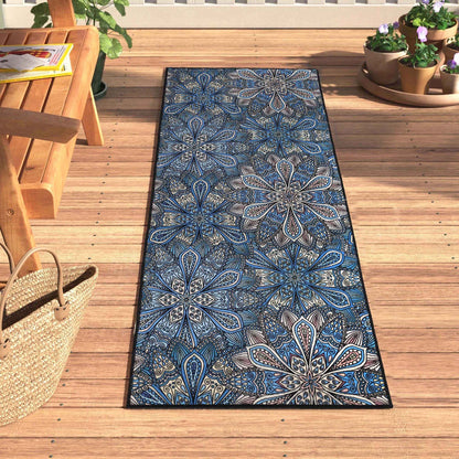 Superior Cassidy Floral Boho Non-Slip Indoor Outdoor Area Rug