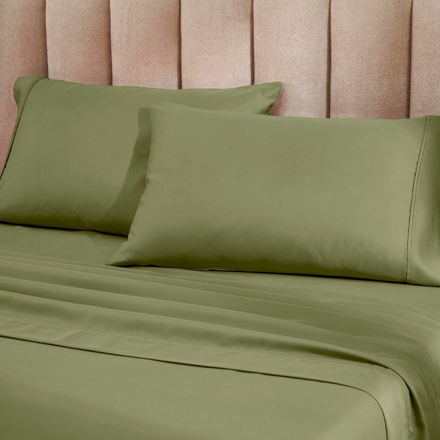Superior Cotton Blend 1200 Thread Count Solid Deep Pocket Bed Sheet Set