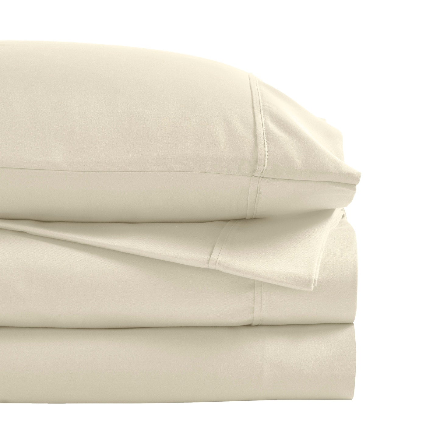 Superior Cotton Blend 1200 Thread Count Solid Deep Pocket Bed Sheet Set