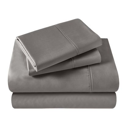 Superior Egyptian Cotton 400 Thread Count Solid Deep Pocket Bed Sheet Set