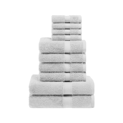 Superior Egyptian Cotton Pile Heavyweight 10-Piece Towel Set