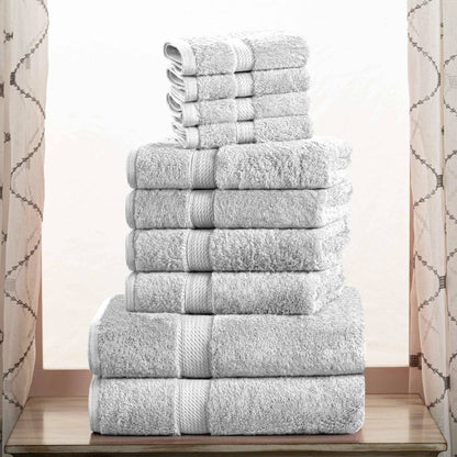 Superior Egyptian Cotton Pile Heavyweight 10-Piece Towel Set