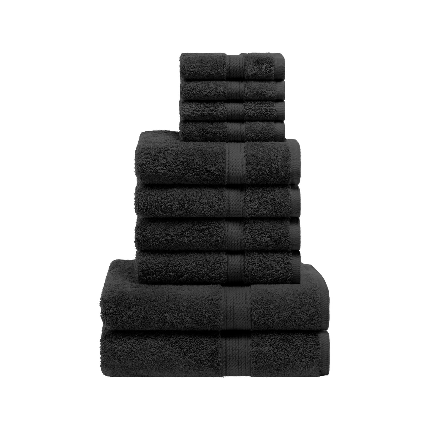 Superior Egyptian Cotton Pile Heavyweight 10-Piece Towel Set