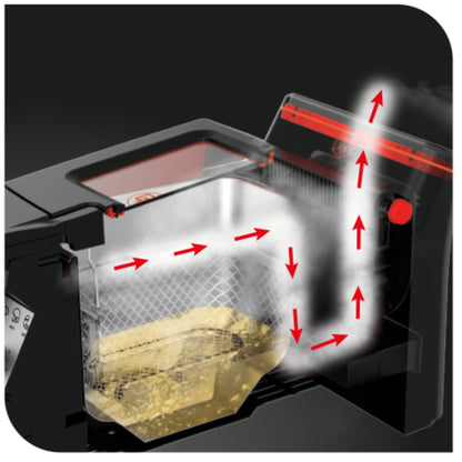 Friteuse T-fal Advanced sans odeur avec élément chauffant plongeant, capacité d'huile de 3,5 L - 3,5 litres