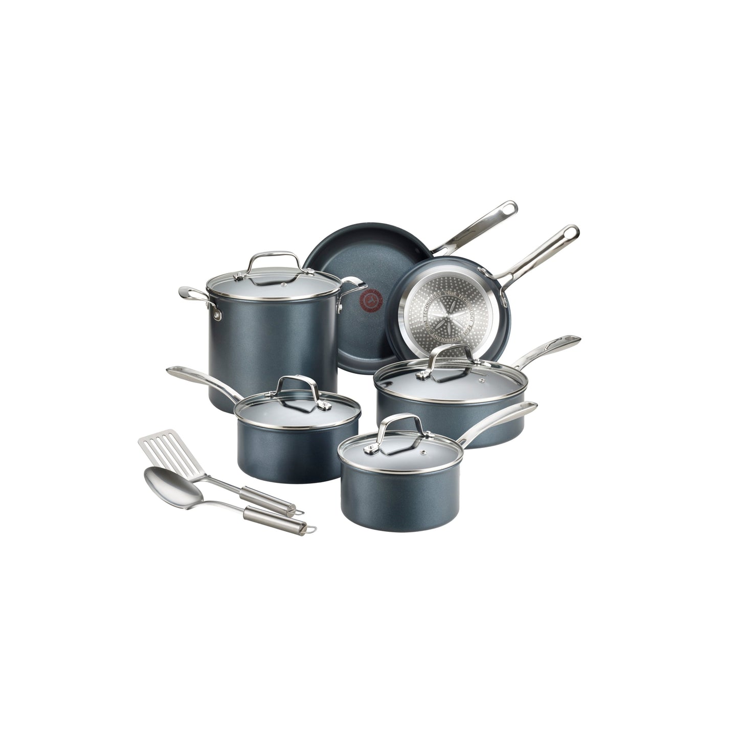 Ensemble de casseroles et poêles antiadhésives T-fal Platinum avec base induction, collection Unlimited Cookware, 12 pièces