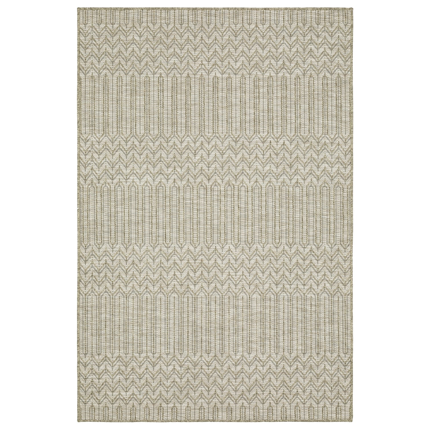 Vista Home Tangelo Geometric Tan/ Black Ultimate Performance Area Rug