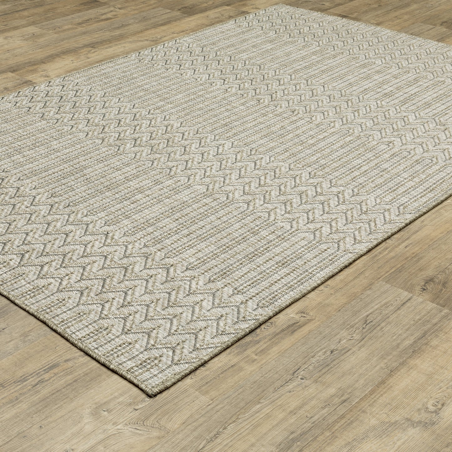 Vista Home Tangelo Geometric Tan/ Black Ultimate Performance Area Rug