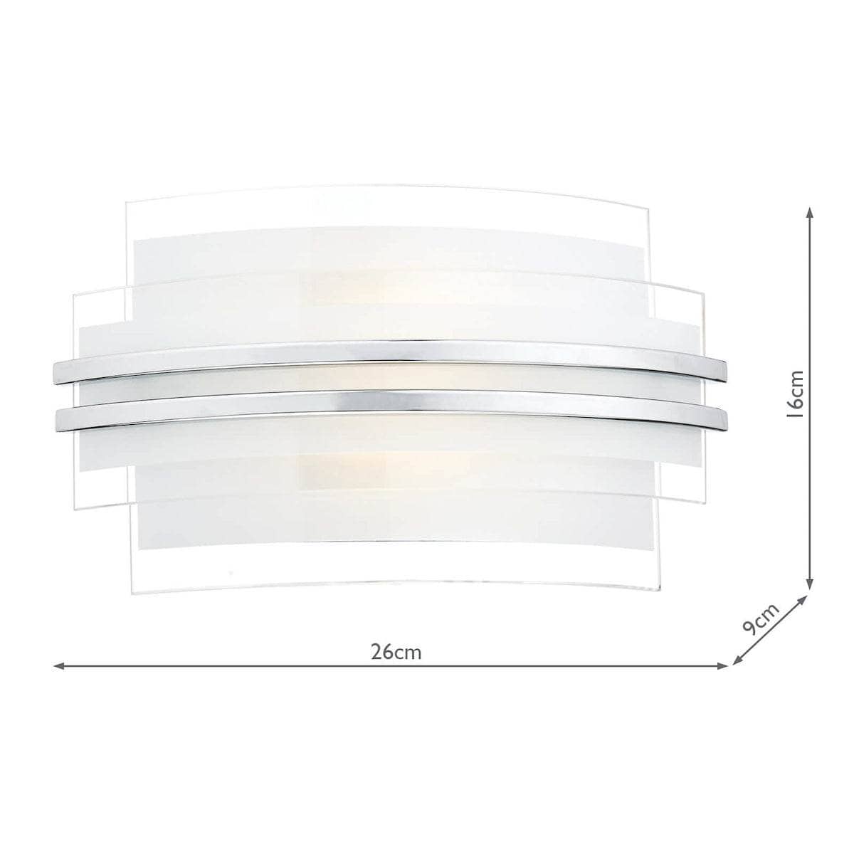 Linares Frosted Glass Wall Light