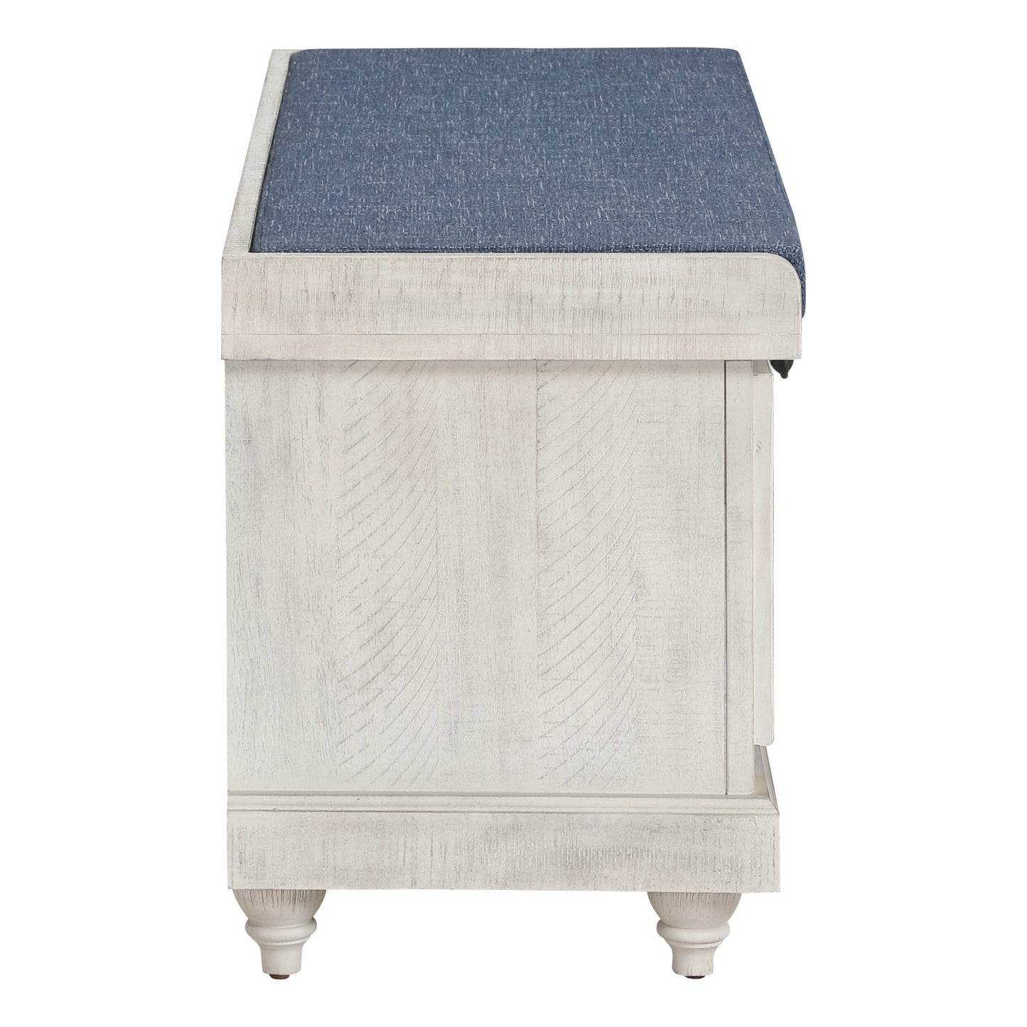 Le banc de rangement Arbakka gris de The Gray Barn
