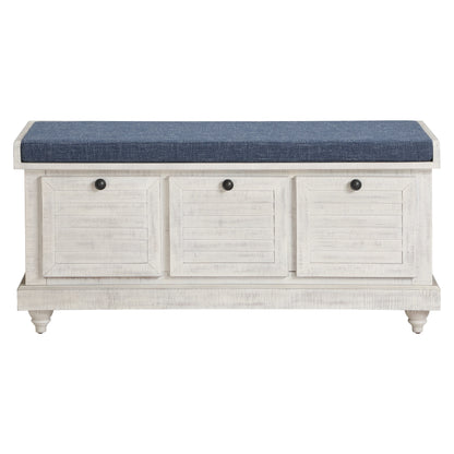 Le banc de rangement Arbakka gris de The Gray Barn