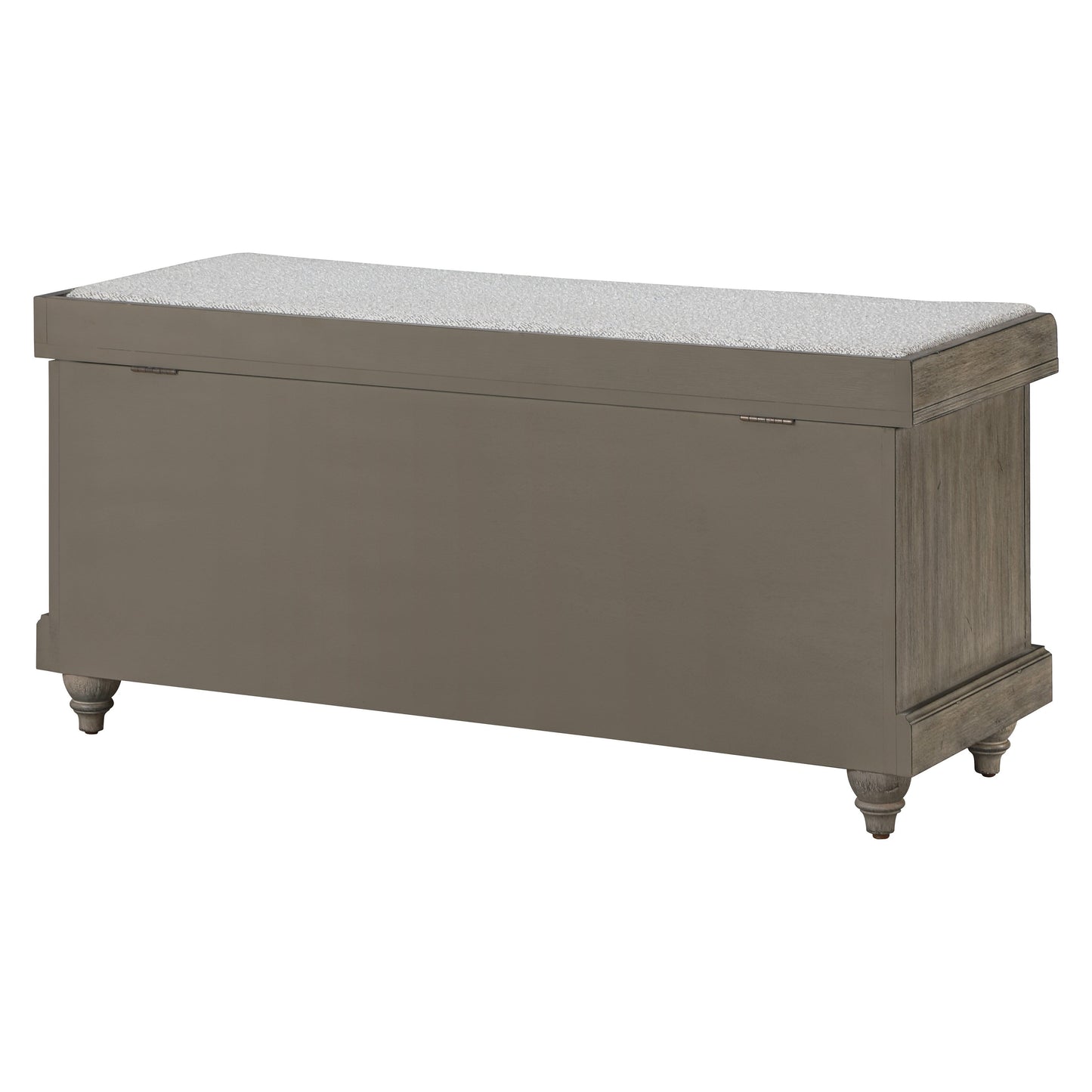 Le banc de rangement Arbakka gris de The Gray Barn