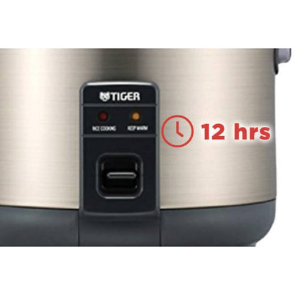 Tiger JNP-S55U-HU Casserole à riz et réchaud 3 tasses, gris acier inoxydable