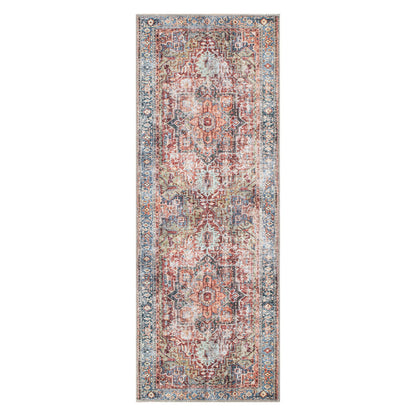Traditional Distressed Machine Washable Area Rug